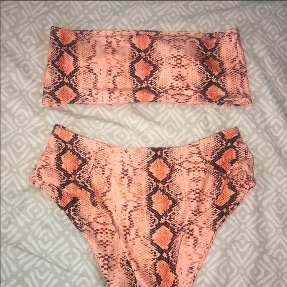 omkagi Other - Orange snake skin bikini